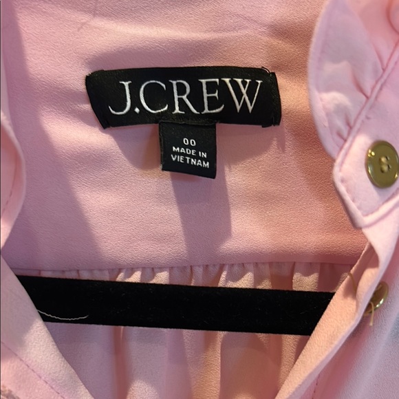 J. Crew Light Pink Ruffle Front Blouse - Picture 2 of 4